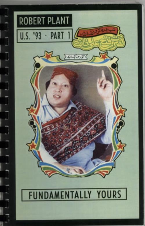 Robert Plant Fundamentally Yours - U.S. '93 ~ Part 1 Itinerary UK PLAITFU612183