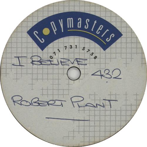 Robert Plant I Believe acetate US PLAATIB659269