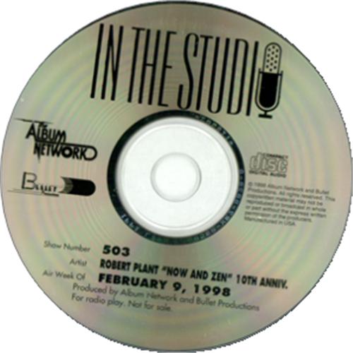 Robert Plant In The Studio CD album (CDLP) US PLACDIN127670