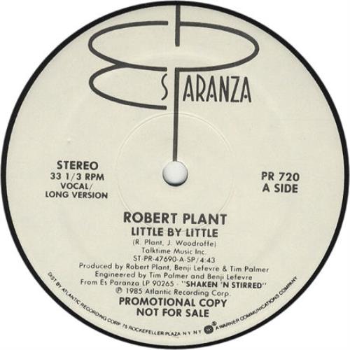 Robert Plant Little By Little 12" vinyl single (12 inch record / Maxi-single) US PLA12LI38424