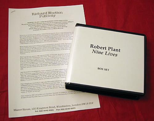 Robert Plant Nine Lives box set US PLABXNI382287