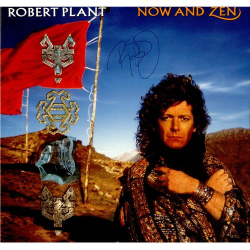 Robert Plant Now And Zen - Autographed vinyl LP album (LP record) UK PLALPNO425598