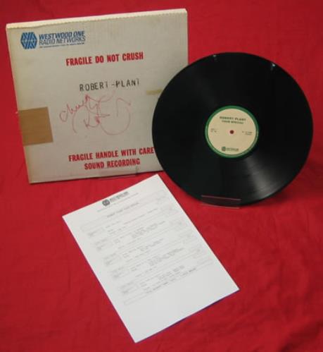 Robert Plant Now And Zen Tour Special - Autographed vinyl LP album (LP record) US PLALPNO385880