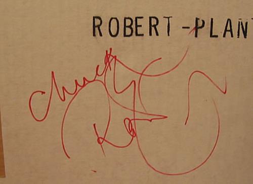 Robert Plant Now And Zen Tour Special - Autographed vinyl LP album (LP record) US PLALPNO385880