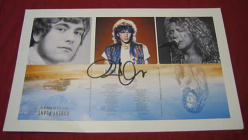 Robert Plant Sixty Six To Timbuktu - AUTOGRAPHED artwork US PLAARSI342150