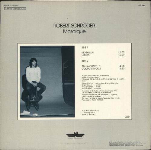 Robert Schroder Mosaique vinyl LP album (LP record) Dutch RO2LPMO715560