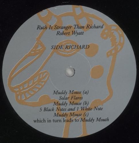 Robert Wyatt Ruth Is Stranger Than Richard vinyl LP album (LP record) US RWYLPRU871649