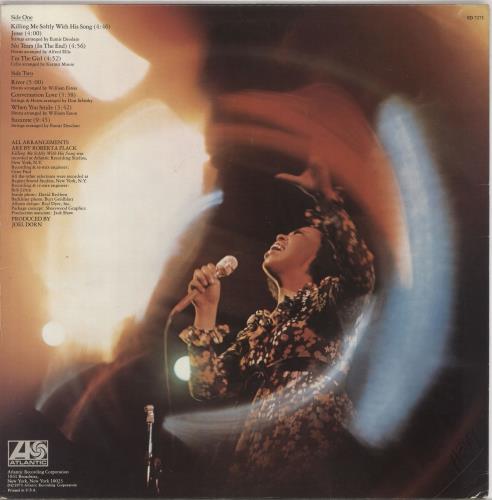 Roberta Flack Killing Me Softly vinyl LP album (LP record) US RFKLPKI730914