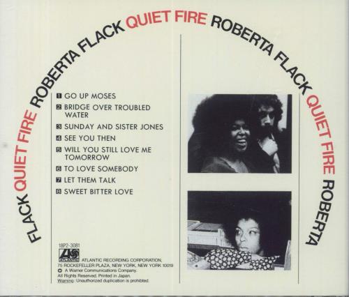 Roberta Flack Quiet Fire CD album (CDLP) Japanese RFKCDQU830588
