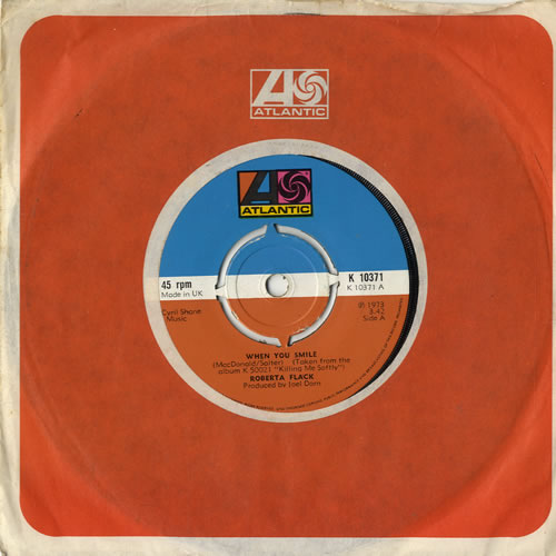 Roberta Flack When You Smile 7" vinyl single (7 inch record / 45) UK RFK07WH566726