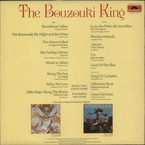 Roberto Delgado Bouzouki Vol. 2 vinyl LP album (LP record) UK 7RDLPBO864183