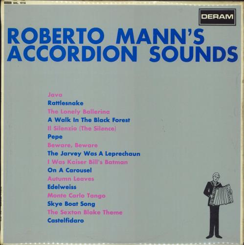Roberto Mann Roberto Mann's Accordion Sounds vinyl LP album (LP record) UK RRVLPRO787385