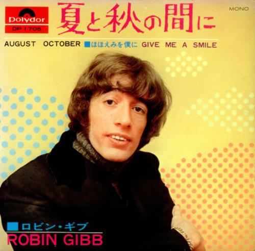 Robin Gibb August October 7" vinyl single (7 inch record / 45) Japanese RGI07AU418404