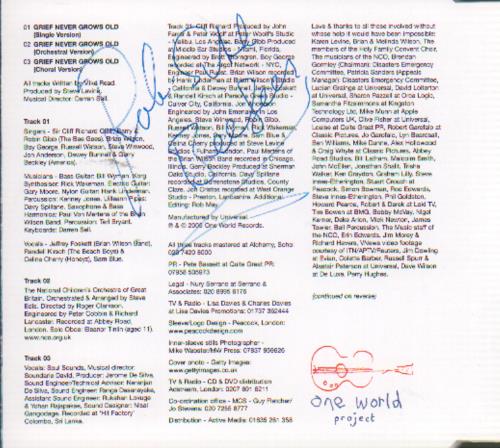 Robin Gibb Grief Never Grows Old - Autographed by Robin Gibb CD single (CD5 / 5") UK RGIC5GR648221