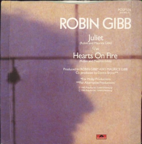 Robin Gibb Juliet 7" vinyl single (7 inch record / 45) UK RGI07JU184691