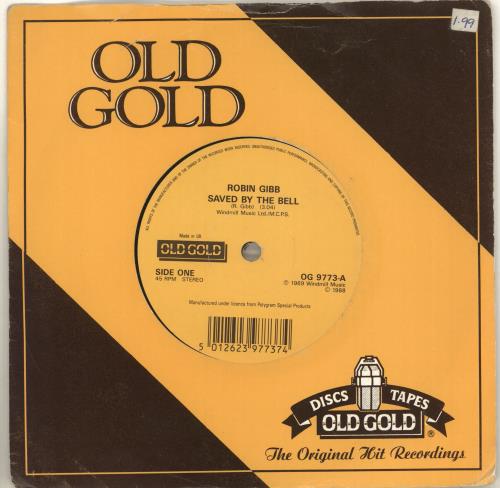 Robin Gibb Saved By The Bell 7" vinyl single (7 inch record / 45) UK RGI07SA713752