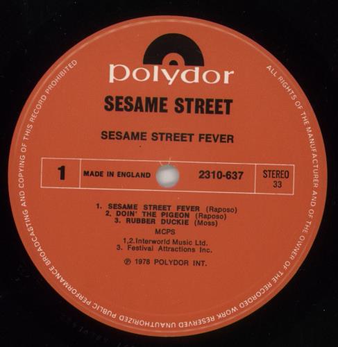 Robin Gibb Sesame Street Fever vinyl LP album (LP record) UK RGILPSE864056