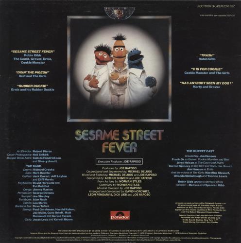 Robin Gibb Sesame Street Fever vinyl LP album (LP record) UK RGILPSE864056