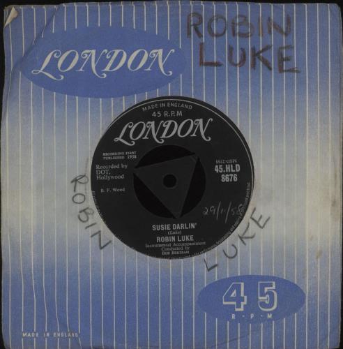 Robin Luke Susie Darlin' 7" vinyl single (7 inch record / 45) UK R2Z07SU677772