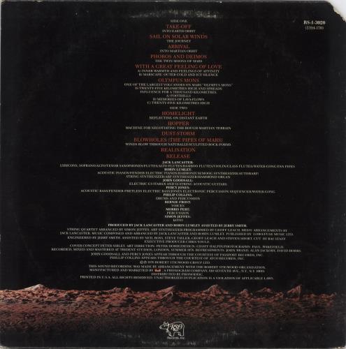 Robin Lumley Marscape vinyl LP album (LP record) US RQFLPMA890700