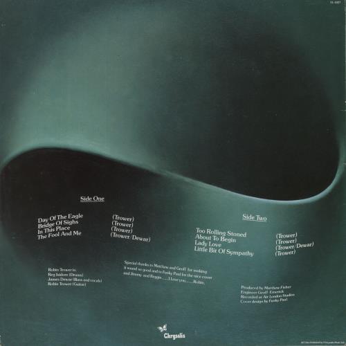 Robin Trower Bridge Of Sighs vinyl LP album (LP record) UK RTRLPBR828270