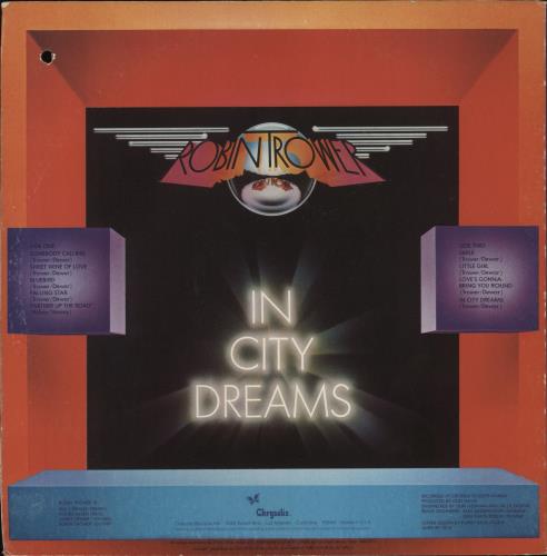Robin Trower In City Dreams vinyl LP album (LP record) US RTRLPIN686099