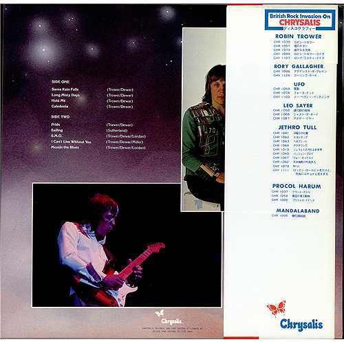 Robin Trower Long Misty Days + Gig Poster vinyl LP album (LP record) Japanese RTRLPLO410850