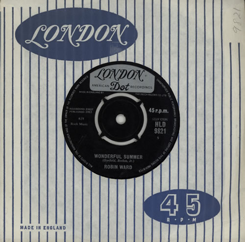 Robin Ward Wonderful Summer 7" vinyl single (7 inch record / 45) UK R5-07WO571810