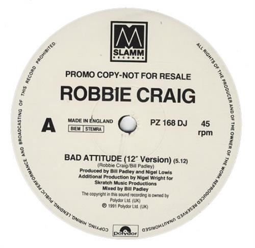 Robinson Bad Attitude 12" vinyl single (12 inch record / Maxi-single) UK ROB12BA401066
