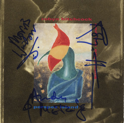 Robyn Hitchcock Perspex Island - Autographed CD album (CDLP) US RHICDPE442215