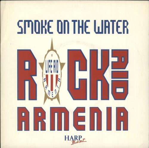Rock Aid Armenia Smoke On The Water - White Label 7" vinyl single (7 inch record / 45) UK R-A07SM62839