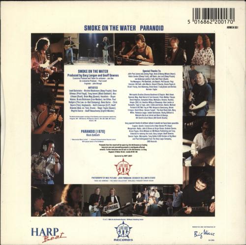 Rock Aid Armenia Smoke On The Water - White Label 7" vinyl single (7 inch record / 45) UK R-A07SM62839