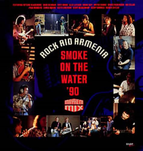 Rock Aid Armenia Smoke On The Water '90 12" vinyl single (12 inch record / Maxi-single) French R-A12SM219252