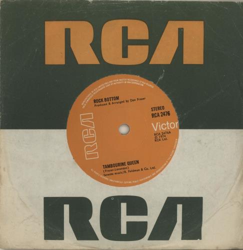 Rock Bottom Tambourine Queen 7" vinyl single (7 inch record / 45) UK YPC07TA684001