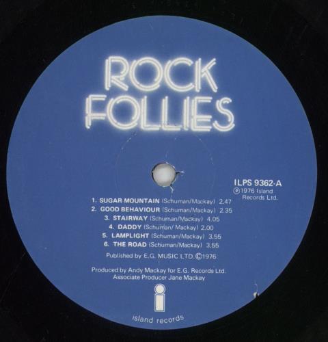 Rock Follies Rock Follies vinyl LP album (LP record) UK RCQLPRO328393