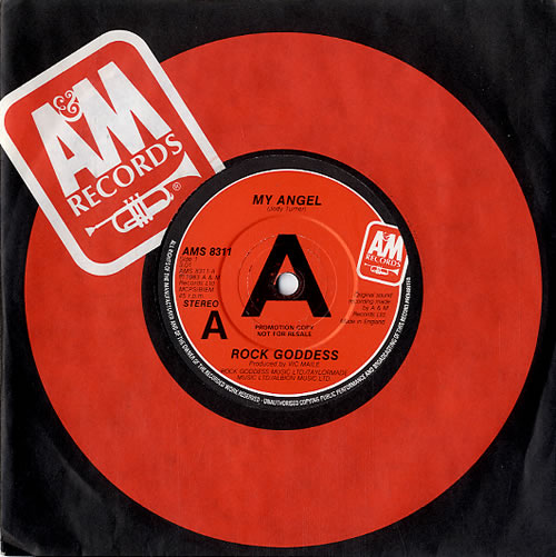 Rock Goddess My Angel - A Label 7" vinyl single (7 inch record / 45) UK RGO07MY617893