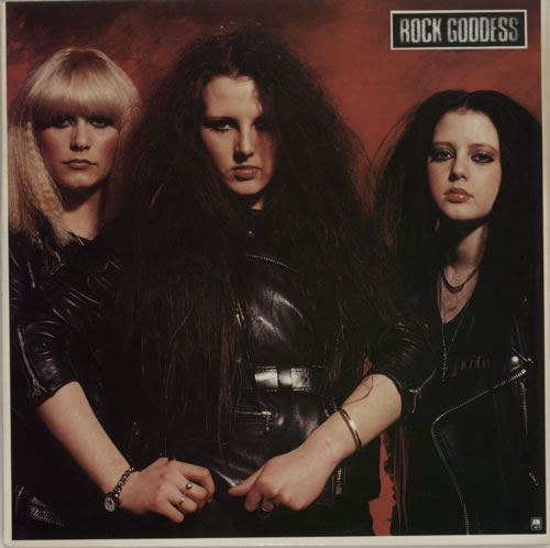 Rock Goddess Rock Goddess + Poster/Gold promo stamped vinyl LP album (LP record) UK RGOLPRO589226