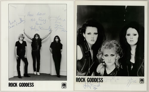 Rock Goddess Set Of 2 Publicity Photographs - Autorgraphed photograph UK RGOPHSE575758