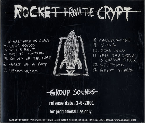 Rocket From The Crypt Group Sounds CD album (CDLP) US RFCCDGR546467