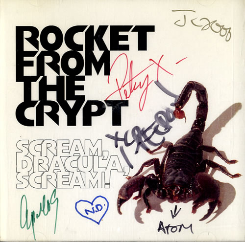 Rocket From The Crypt Scream, Dracula, Scream - Autographed CD album (CDLP) US RFCCDSC546365