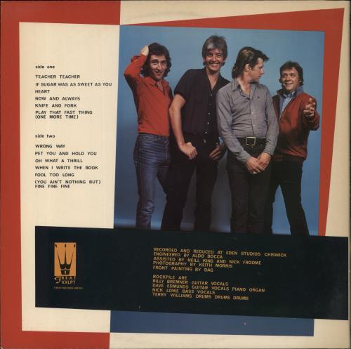 Rockpile Seconds Of Pleasure + 7" EP - EX vinyl LP album (LP record) UK CKPLPSE855915