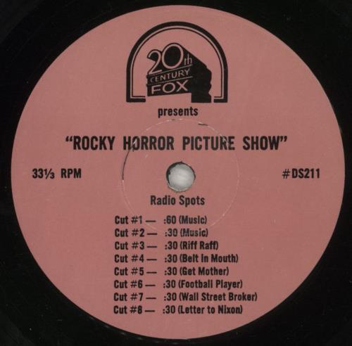 Rocky Horror Rocky Horror Picture Show - Radio Spots 7" vinyl single (7 inch record / 45) US KYH07RO879438
