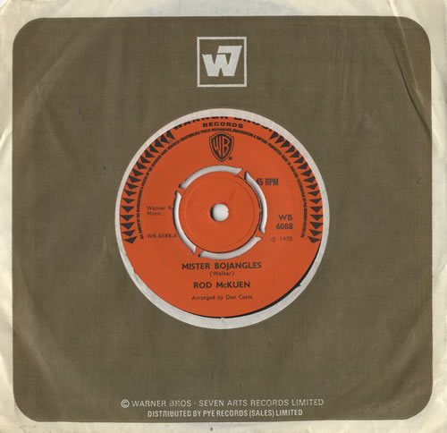 Rod McKuen Mister Bojangles 7" vinyl single (7 inch record / 45) UK RMQ07MI483240