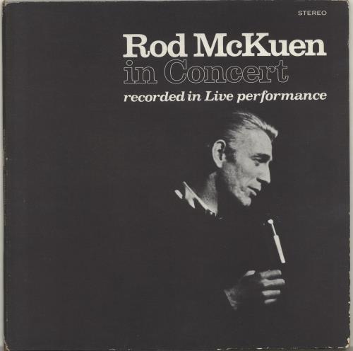 Rod McKuen Rod McKuen In Concert vinyl LP album (LP record) US RMQLPRO703516