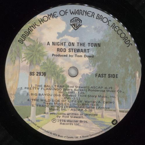 Rod Stewart A Night On The Town vinyl LP album (LP record) US RODLPAN290812