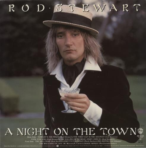 Rod Stewart A Night On The Town vinyl LP album (LP record) German RODLPAN551778