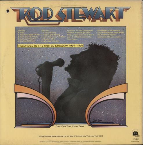 Rod Stewart A Shot Of Rhythm And Blues vinyl LP album (LP record) US RODLPAS228988