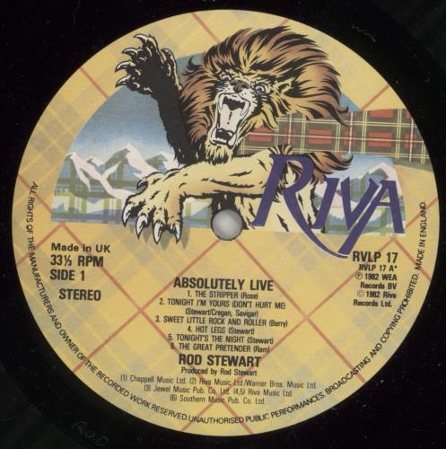 Rod Stewart Absolutely Live 2-LP vinyl record set (Double LP Album) UK ROD2LAB334772