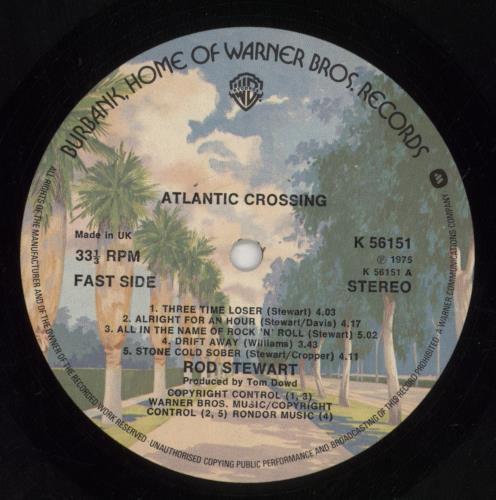Rod Stewart Atlantic Crossing - EX vinyl LP album (LP record) UK RODLPAT378789