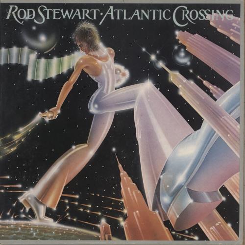 Rod Stewart Atlantic Crossing - Orange Vinyl vinyl LP album (LP record) Dutch RODLPAT887924